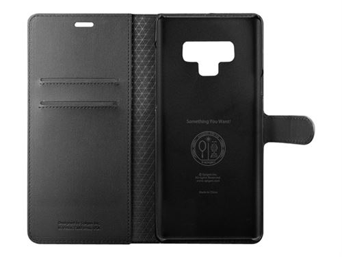 Spigen Wallet S - Flip cover voor mobiele telefoon - synthetisch leer, polycarbonaat - voor Samsung Galaxy Note9