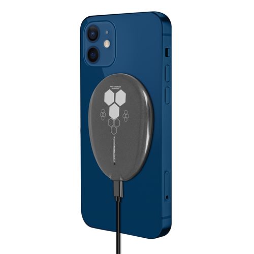 Chargeur sans fil magnétique Magsafe Charge Rapide iPhone 12, appareils QI Noir