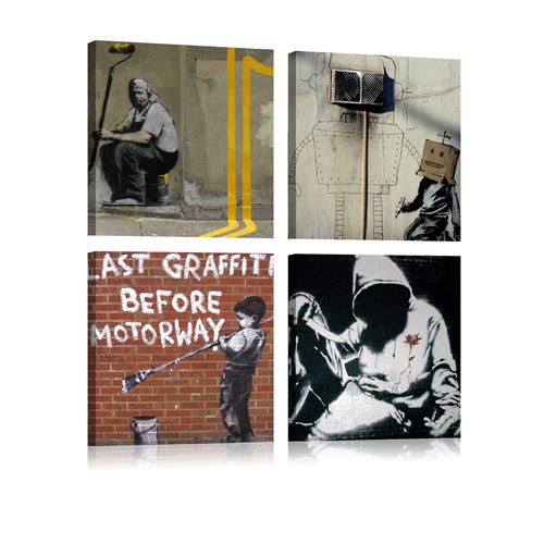Poster Banksy, Petite fille fo 42 cm x 59 cm - Achat & prix