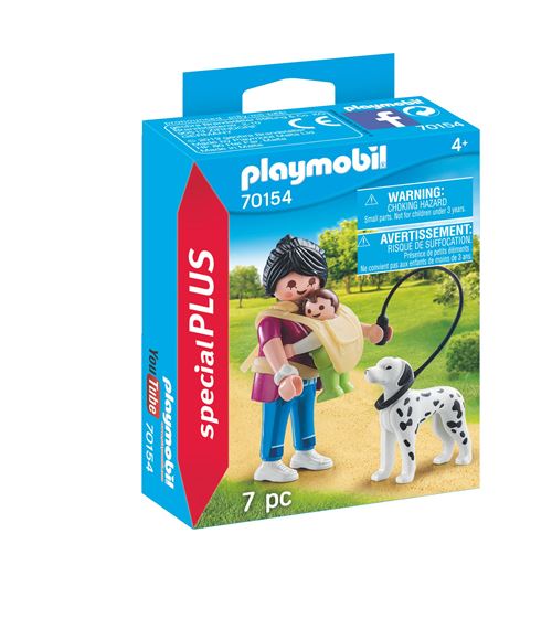 Playmobil Special Plus 70154 Maman avec Bébé et Chien