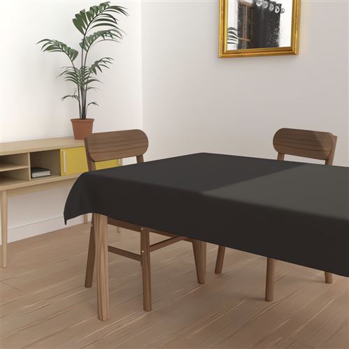 Nappe anti-tâches - 140 x 300 cm - Alix - Noir