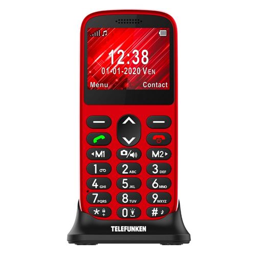 Téléphone Portable Telefunken S420 rouge