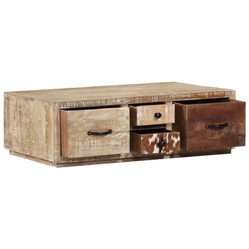 Vidaxl - Table basse 90x60x30 cm Bois de manguier massif n/a