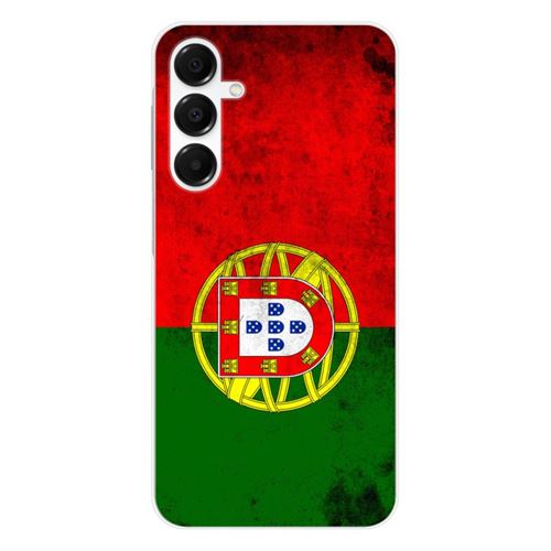 Coque en silicone imprimée compatible Samsung Galaxy A36 5G Drapeau Portugal