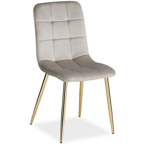 Non Communiqué Beige Chaise Salle À Manger Crème Design Moderne