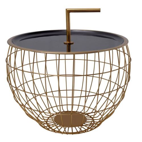 Paris Prix Noir Table D'appoint Design Jouy 49Cm - Image 3