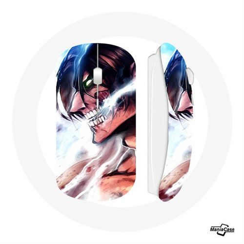Souris Sans Fil Série japanese Eren Yeager Attack Manga Maniacase