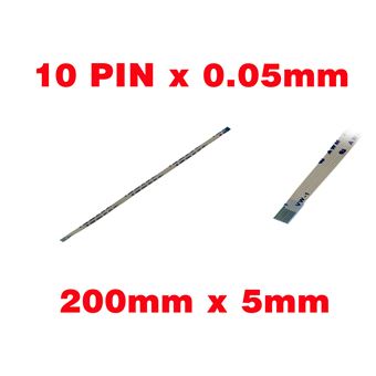 Nappe (ruban) Universel 10 Pins - Largeur 20mm, Pas 1.1mm - Connecteur Opposé - Blanc - Neuf