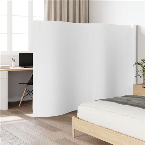 Non Communiqué Blanc Vidaxl Cloison De Séparation 165X600 Cm Bambou, Écran De Séparation De Pièces, Séparation De Bureaux, Écran De Séparation, Séparation De Pièces