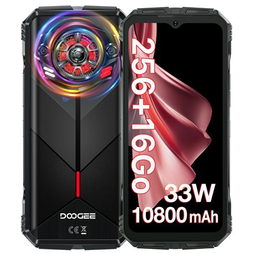 4G Smartphone DOOGEE S Punk 6.58 256Go - Noir