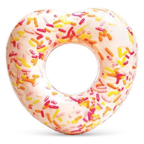 Intex - Bouée Gonflable Cœur "Donut" 94cm Multicolore