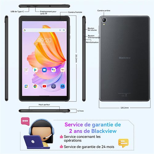 Blackview Android 13 Tablette Tactile 8Pouces 8+128Go 5580mAh Tab 50 wifi  Tablet