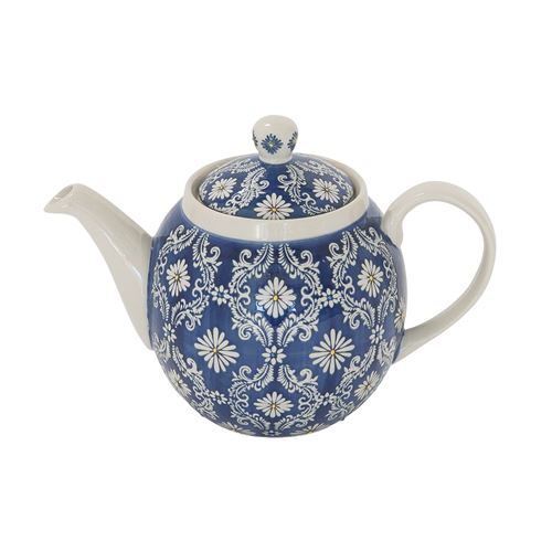 Théière + filtre Almada 1 l - Table Passion - Bleu - Grès