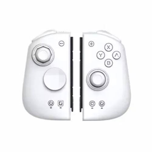 Manette de jeu Bluetooth SZSMART MOBAPAD M6 à effet Hall et vibrations gyroscopiques 6 axes pour Switch (HD -Blanc)