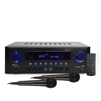 Amplificateur HIFI - Evidence Acoustics EA-5160-BT - STEREO 5.1 KARAOKE 2x50W + 3x20W - Entrée USB SD AUX DVD FM + 2 Micros - 1
