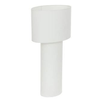 Atmosphera Créateur d'intérieur - Lampadaire en Tissu "Eira" 115cm Blanc - 1
