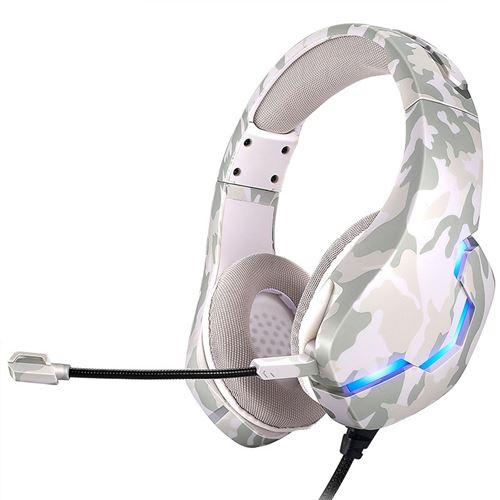 Casque Filaire J10 Camo Blanc