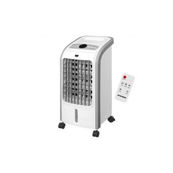 Rafraichisseur d'air 4 en 1 de 4l avec minuterie 80w blanc gris - 1