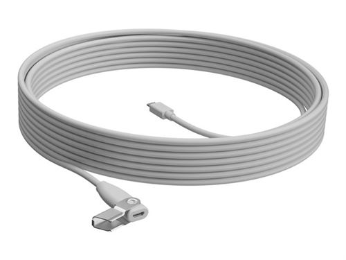 Logitech Rally Mic Pod Extension Cable - Rallonge De Câble De Microphone - 10 M - Plenum - Pour Rally Mic Pod; Rally Bar, Bar Mini, Plus; Tap Pour Les Équipes Microsoft Large