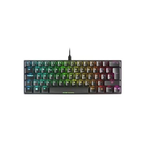 Clavier Mars Gaming MKMINIBRES Avec Fil Mécanique QWERTY ES Noir