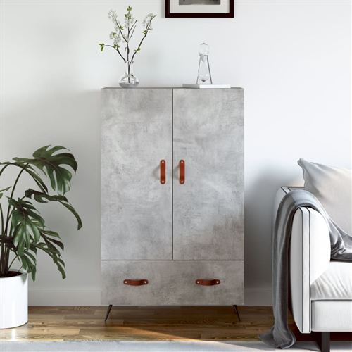 Vidaxl Gris Buffet Haut Béton 69.5X31x115 Cm - Image 3