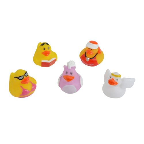 Lot de 5 Jouets pour le Bain "Canard" 5cm Multicolore