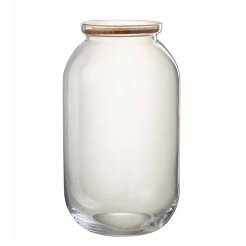 Pot Déco en Verre "Roxy" 41cm Transparent