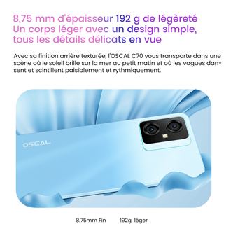 34€ sur Téléphone Portable Pas Cher OSCAL C70 10Go+128Go/1To