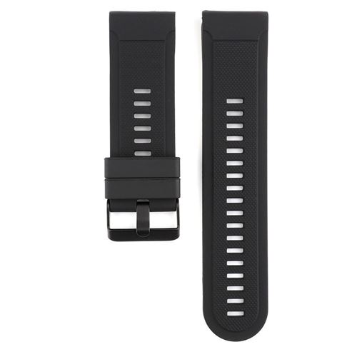 Bracelet en silicone pour Garmin Fenix 3/3 HR/5X/5X Plus, noir