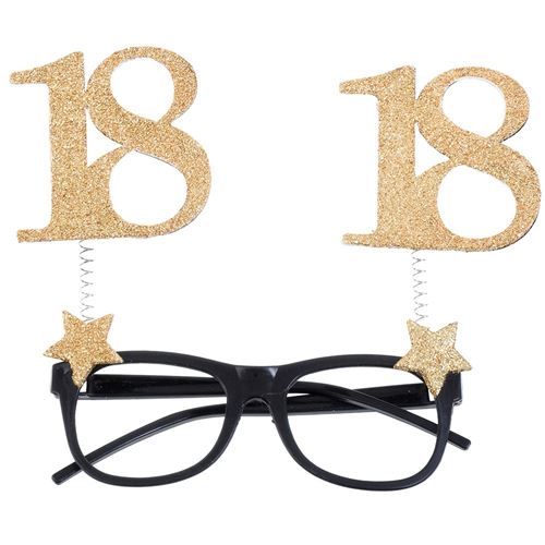 monture paire de lunettes âge 18 ans or pailleté - 000682300000018