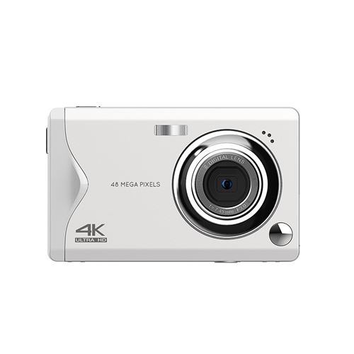Appareil Photo Num&eacute;rique - NEOZHOU - 4K 48MP - Zoom 16x - &Eacute;cran 3,0"" - Compact - Blanc