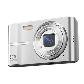 Appareil photo compact numérique M03 Mini,Vidéo, filtre, photo, Cadeaux d'anniversaire, de Noël pour les enfants et les débutants Argent - 1