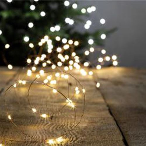 Paris Prix - Guirlande De Noël coper 10m Blanc Chaud