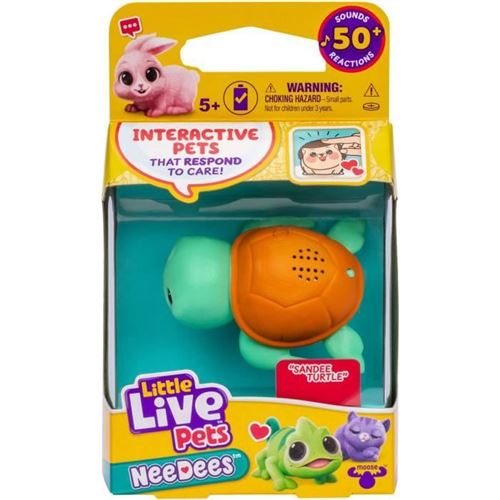 Lil' Needees - Moose Toys - Little Live Pets - Animaux Interactifs De Poche, Avec Sons Et Réactions