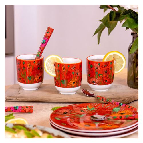 Tazza - Matinal Tasse - Coquelicots - Pylones