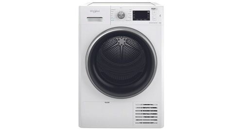 Whirlpool Seche-Linge, Freshcare, Pompe A Chaleur, 9 Kg, A+++, Interface Big Digit, 64 Db, Tambour Inox, 6Eme Sens, Freshcare+, Filtre Easy-Cleaning, Porte Noire Et Silver