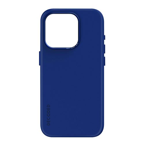 Coque MagSafe pour iPhone 15 Pro Max Silicone Mat Doux Bleu Galactique Decoded