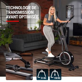Hop Sport V lo elliptique HS 070C Buzz avec mesure de pouls masse