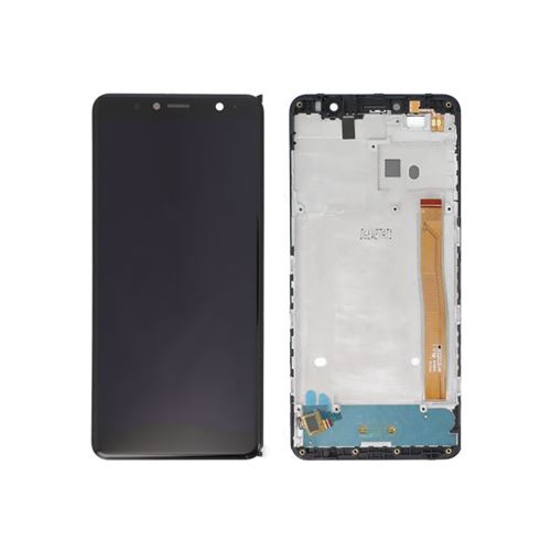 Ecran Complet Noir Avec Chassis Pour Wiko View Lite