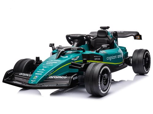 Voiture de Course Électrique Enfant - 12V, Télécommande, Effets Sonores et Bluetooth - Vert