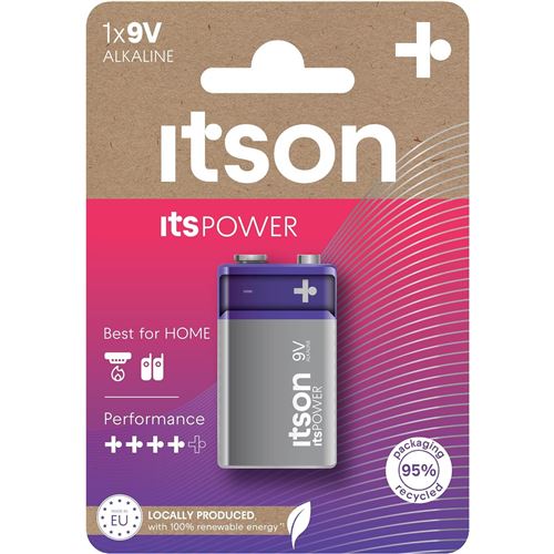 ITSON Pile Alcaline 9V/6LR61 ItsPOWER