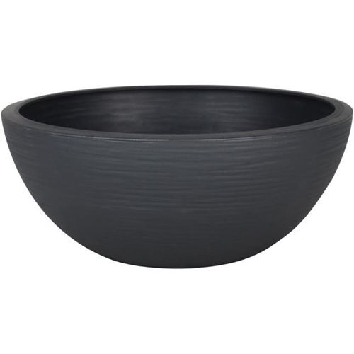 Non Communiqué Gris Anthracite Pot Vasque Graphit'up Ø 30 - 5,5L - Eda Plastique - Plastique