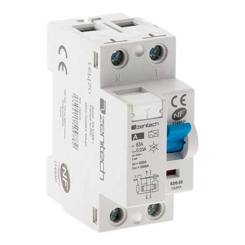 Zenitech - Interrupteur différentiel 63/2 30mA Type A NF