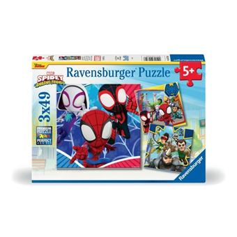 Ravensburger-SPIDERMAN-Puzzels 3x49 stukjes - Spidey, de webschieter-4005556057306-Vanaf 5 jaar - 1