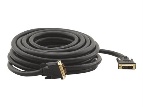 Kramer C-DM/DM/XL Series - Câble DVI - liaison simple - DVI-D (M) pour DVI-D (M) - 3.7 m - vis moletées - noir