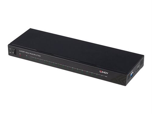 Lindy Noir Splitter Hdmi 4K60, 16 Ports - Neuf - Image 3