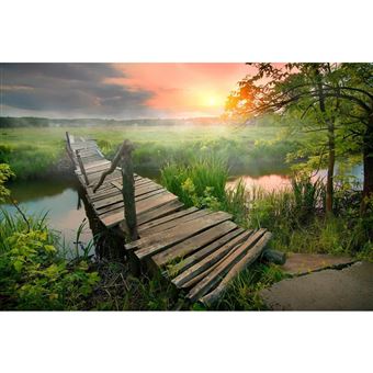 Tableau sur toile natural sunset 65x97 cm CEANOTHE Décoration Murale Art Décoratif Muraux Peinture Imprimée en HD Salon Chambre Bureau Fabriqué en France - 1