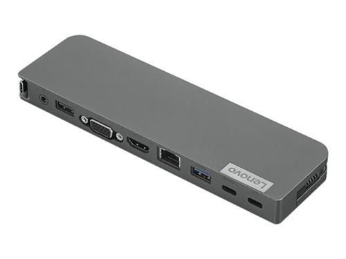 Lenovo USB-C Mini Dock - Mini-dock - USB-C - VGA, HDMI - GigE - 65 Watt - pour ThinkBook 13x G2 IAP; ThinkPad E15 Gen 4; L13 Yoga Gen 3; T14s Gen 3; X1 Nano Gen 2