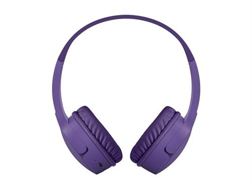 Belkin SoundForm Mini Casque Avec fil &sans fil Arceau Appels/Musique Bluetooth Violet