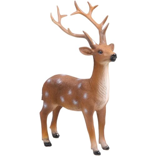 Farmwood Animals - Cerf à pois en résine 18 x 8 x 22 cm